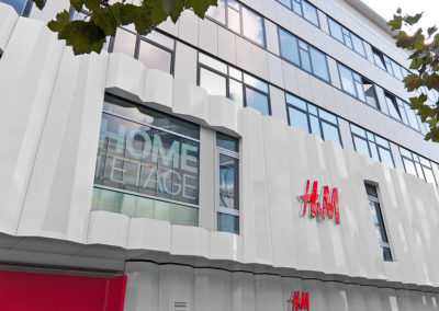 H&M, Frankfurt RONGE Fassadenbau Fassadensanierung nachher